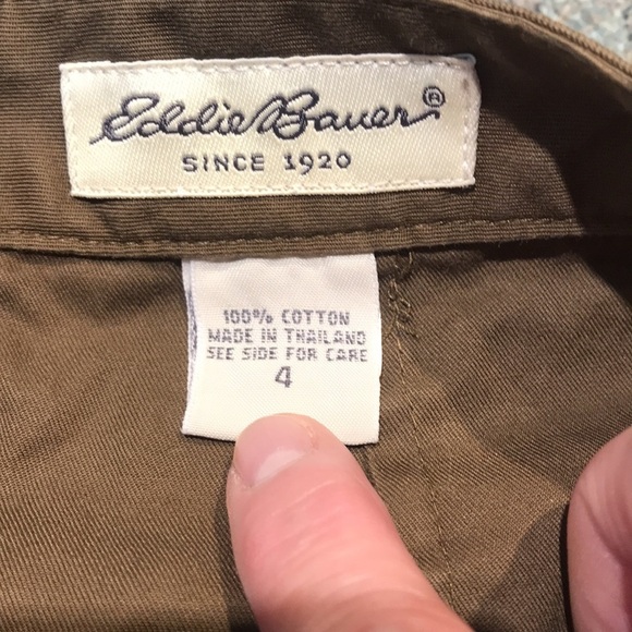 Eddie Bauer brown size 4 shorts outdoor hiking or casual - Picture 4 of 5